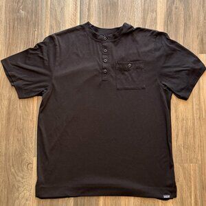 Patagonia Men's Capeline Cool Henley Shirt - Medium - Black